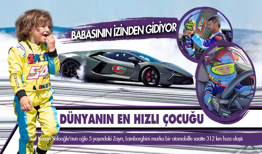 Dünyanın en hızlı çocuğu oldu